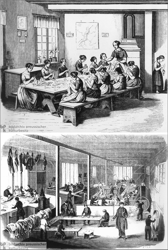 Orphaned Girls and Boys in a Welfare Institution (1846)